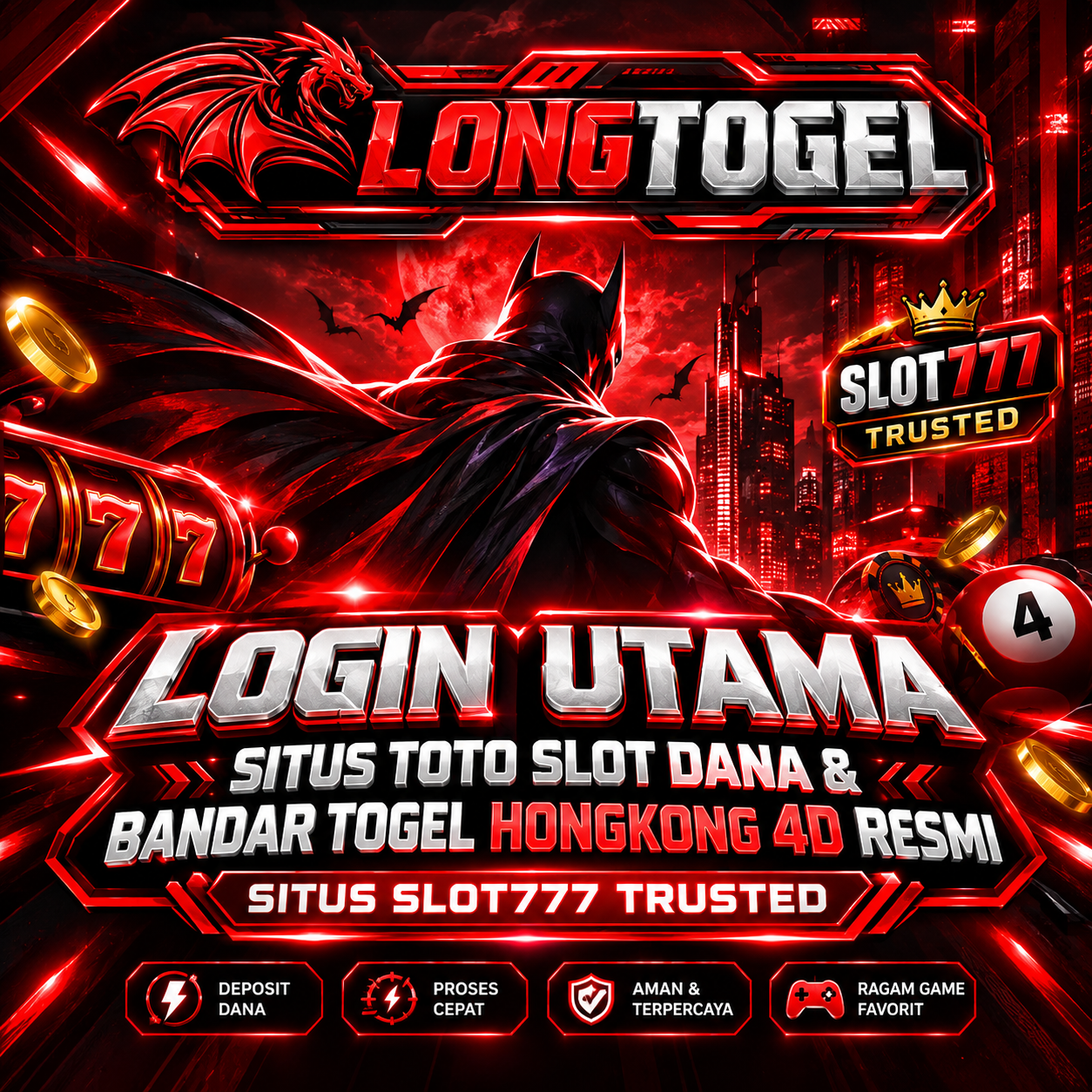 LONGTOGEL : Login Utama Situs Toto Slot Dana & Bandar Togel Hongkong 4D Resmi Situs Slot777 Trusted dengan Ragam Game Favorit dan Peluang Mudah Menang